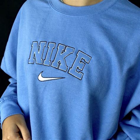 nike vintage sweater blauw|Light Blue Vintage Nike Sweatshirt .